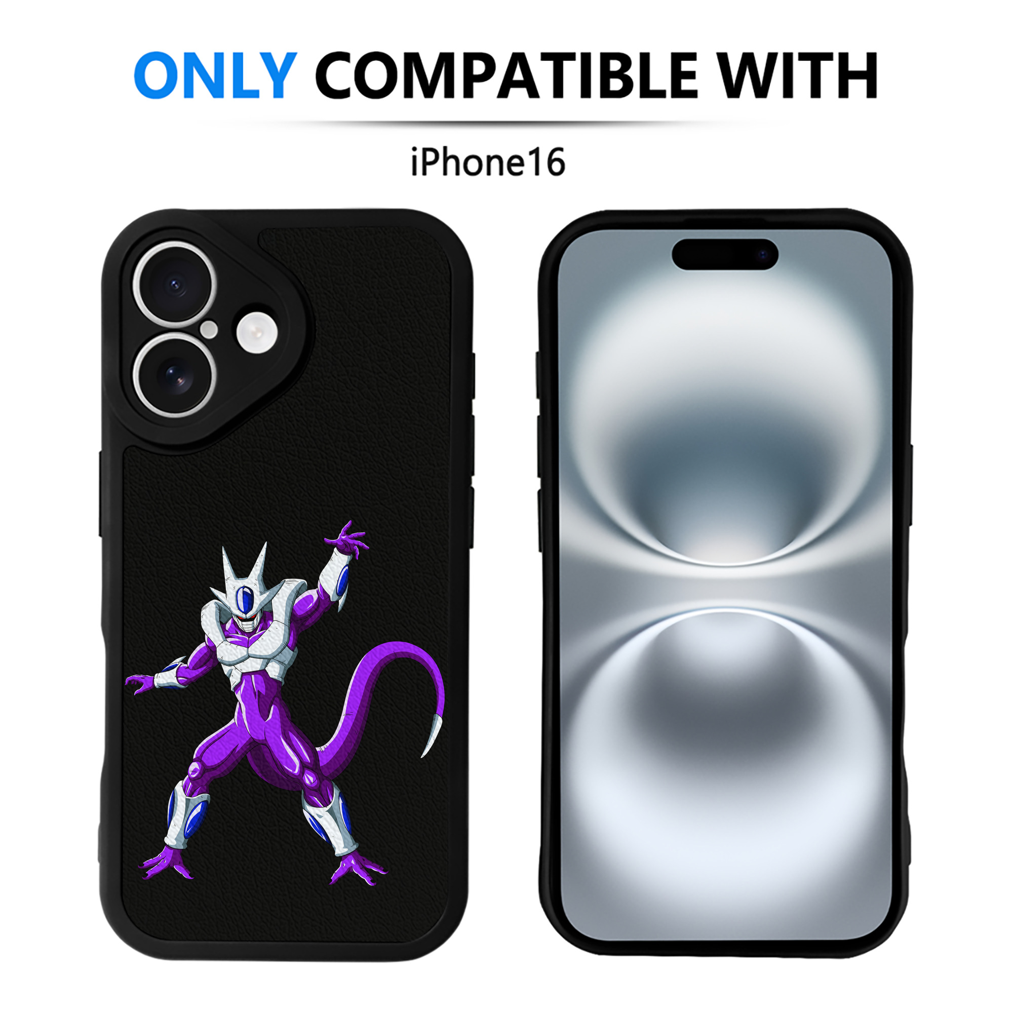 （画像用） ドラゴンボール クウラ DRAGON BALL Cooler Coora 【iPhone 16シリーズ対応】シリコンスマホケース（レザー調） 材質：シリコン